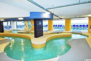 Indoor pool, a heated pool