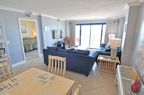 TV - Oceanfront Springs Towers 406 3BR/2BA Condo With Pool, Hot Tub and More! (NO. MYRTLE BEACH)