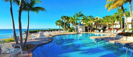 A heated pool