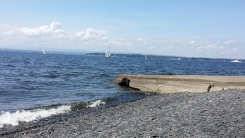 在海滩