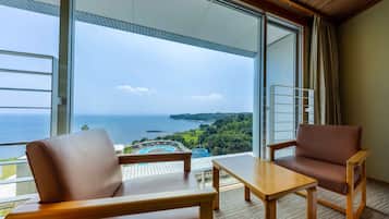 South Wing Japanese Style Twin Room, 10 Tatami, Non Smoking | Balcony view