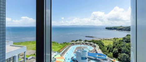 双人房, 海景 | 客房内保险箱、办公桌、免费 WiFi、床单