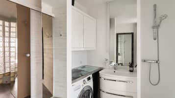 Hair dryer, towels