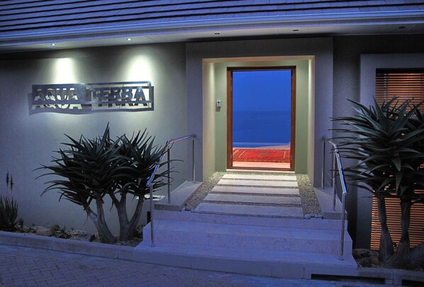 Front of property - evening/night - Aqua Terra (Cape Town)