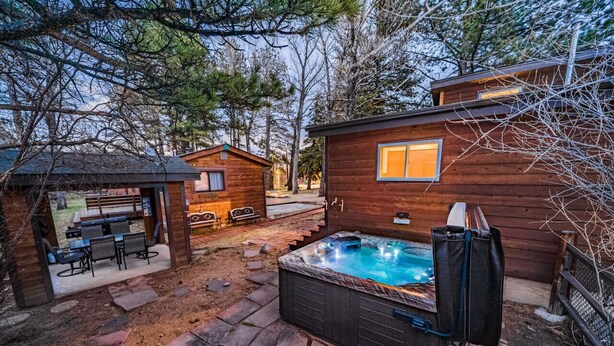 Unclassified image, 1 of 38, button - Riverfront Hot Tub! Fireplace, Walk to Town (Estes Park)