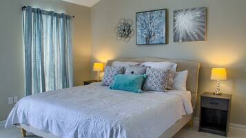 3 chambres, matelas mémoire de forme, fer et planche à repasser