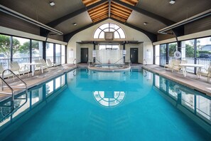 Indoor pool, a heated pool - NEWLY RENOVATED ~ GROUND FLOOR. Smart TV’s in every room. Steps to Beach & Pool. (Orange Beach)