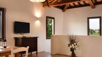 Studiosviitti | Oleskelualue | Taulutelevisio