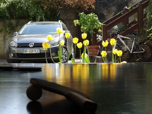 Free self parking - Hotel Restaurant Aux Bruyères (Orbey)