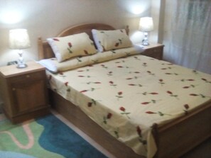 Luxury Apartment, 3 Bedrooms, Garden View | 1 bedroom, desk, blackout curtains, iron/ironing board - Luxury Three Bedroom Apartment (Cairo)