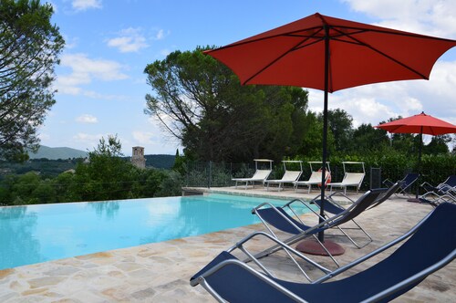 Splendid private villa for 12 people with swimming pool and olive trees