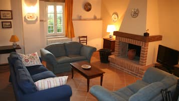 TV, fireplace, DVD player