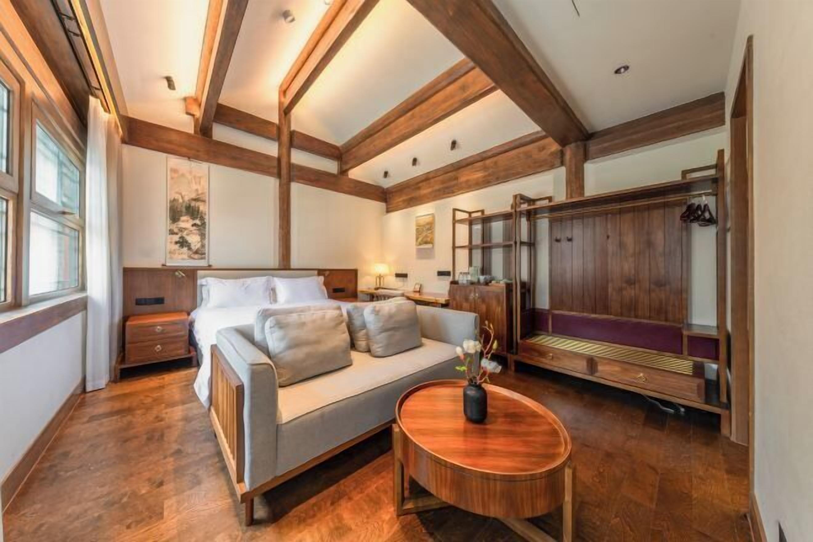Premium bedding, down comforters, memory foam beds, minibar