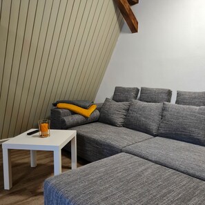 TV, DVD player, books