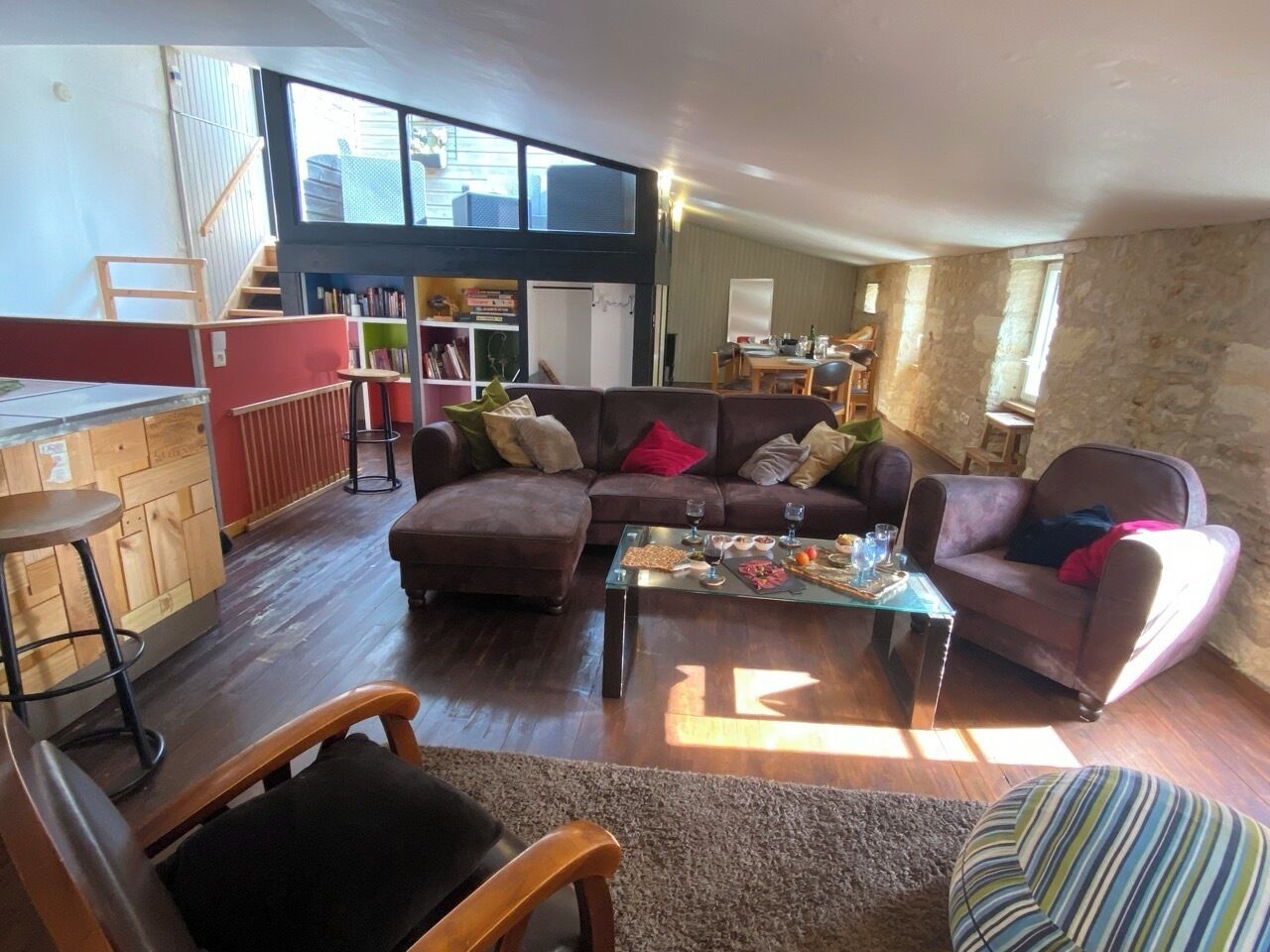 Pièce de vie, salon, salle à manger, cuisine