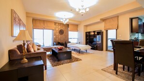 Apartment, 1 Bedroom | Living area - Arabian Beach Apartment at JBR THE WALK (Dubai)