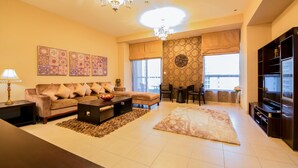 Apartment, 1 Bedroom | Living room - Arabian Beach Apartment at JBR THE WALK (Dubai)