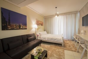 Appartement, 1 chambre | Bureau, rideaux occultants, lits bébé (gratuits), Wi-Fi gratuit