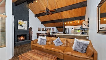 TV, fireplace, DVD player