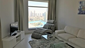 Apartment, 2 Bedrooms (1302) | Living room | Flat-screen TV - Yanjoon Holiday Homes - The Lofts (Dubai)