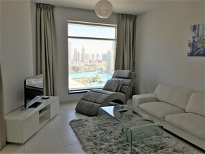 Apartment, 2 Schlafzimmer (1302) | Wohnzimmer | Flachbildfernseher