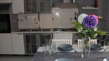 Fridge, oven, stovetop, dishwasher