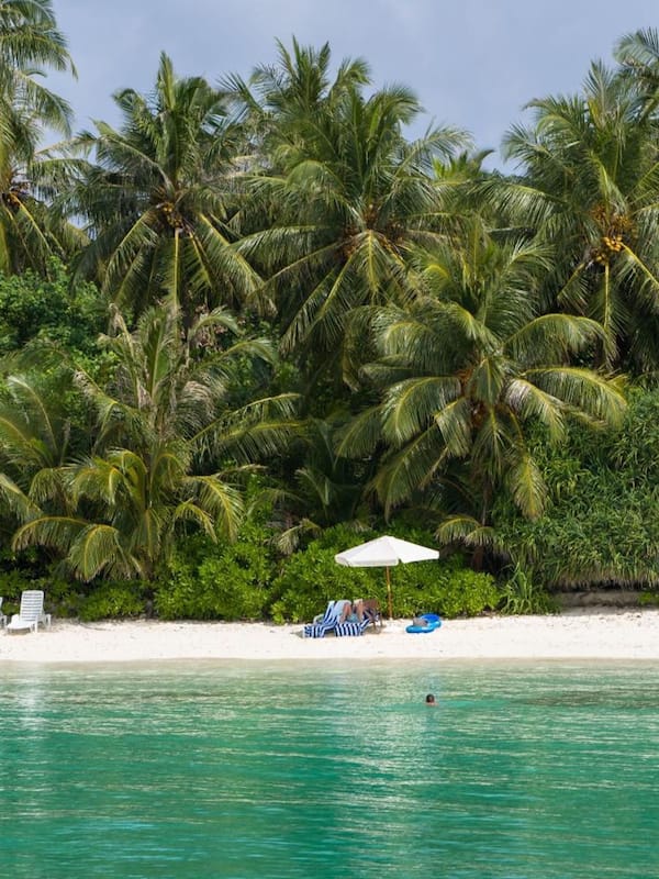 On the beach, scuba diving, snorkelling