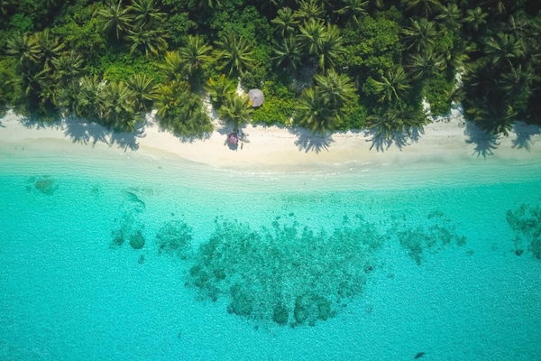 On the beach, scuba diving, snorkelling