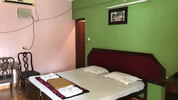 Non A/C Double Room | Premium bedding, desk