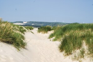 Vlak bij het strand