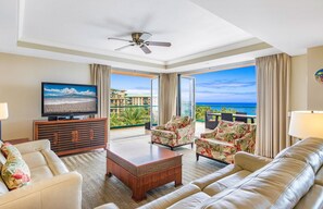 TV, DVD player, stereo