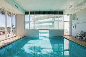 Indoor pool, a heated pool