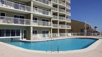 Indoor pool, a heated pool