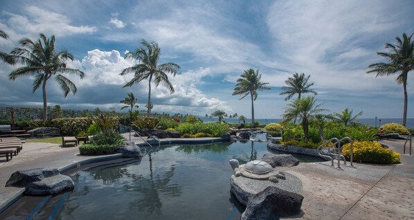 A heated pool