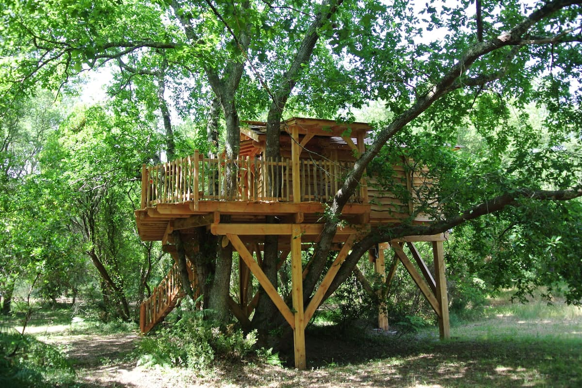 Chalet rustique Deluxe, salle de bain attenante (Cabane) | Vue depuis lâhĂ©bergement