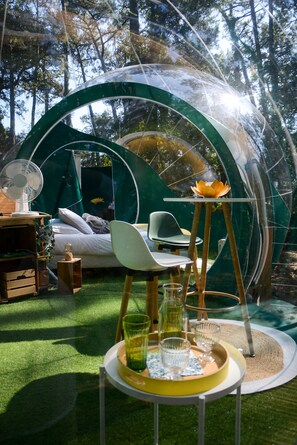 Tenda de campanya, amb bany privat (Bulles) | Exterior