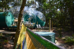Tenda de campanya, amb bany privat (Bulles) | Exterior