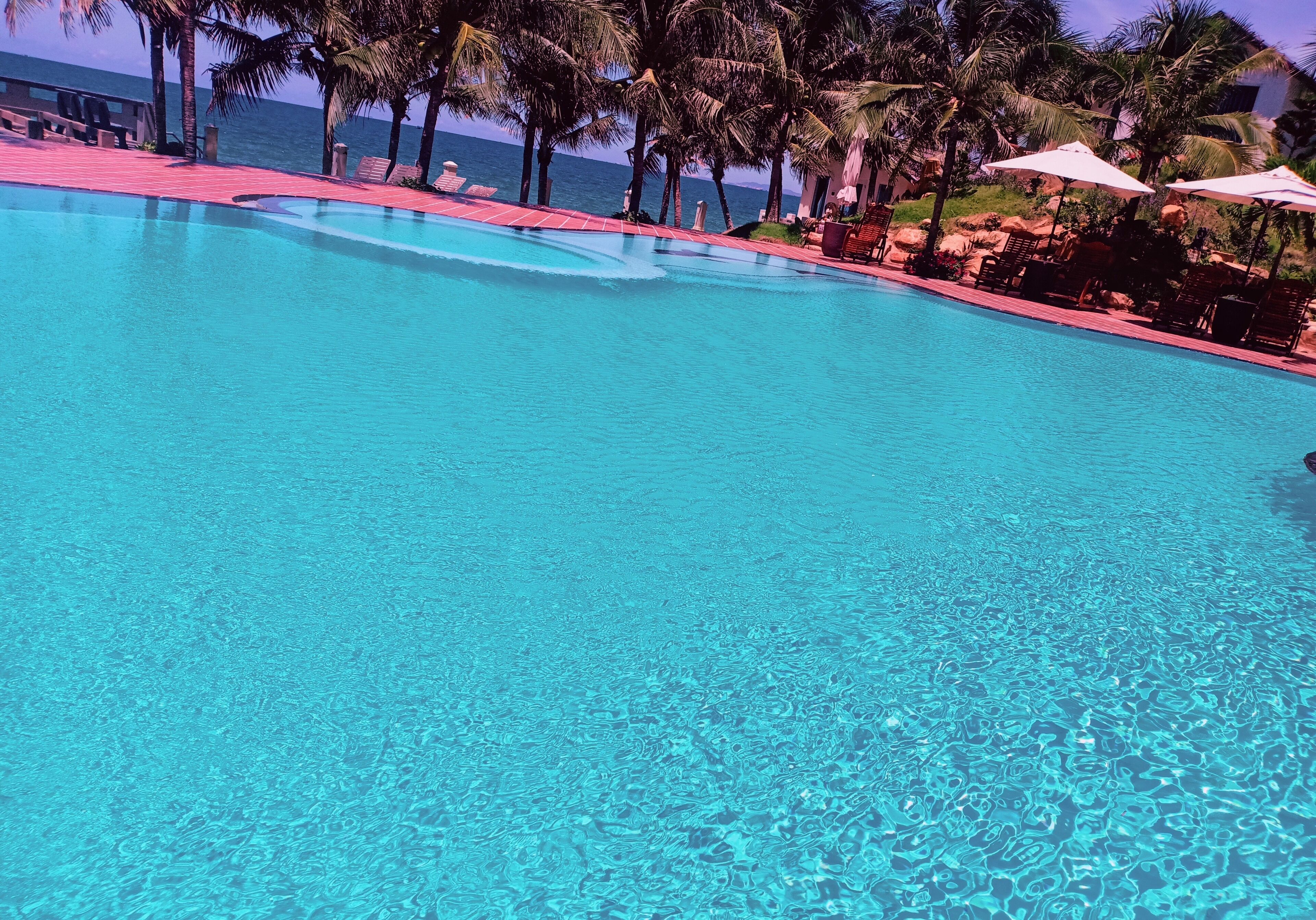family room, pool view | view from room
