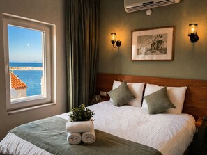 Double Room, Partial Sea View | View from room - Aspava Butik Otel (Bozcaada)