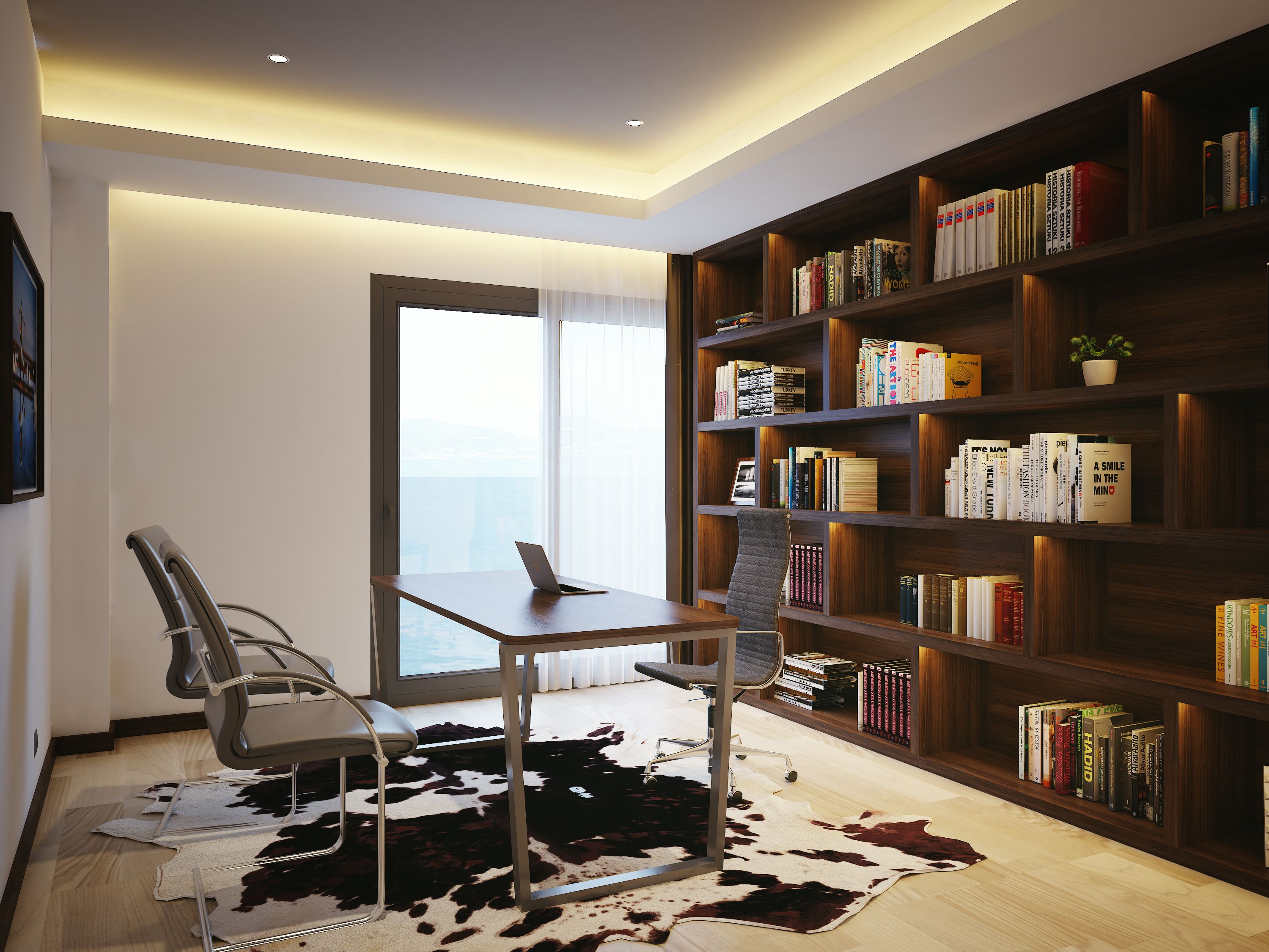 president suite double ocean view with balcony | in-room business centre