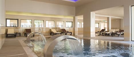 Indoor pool, seasonal outdoor pool