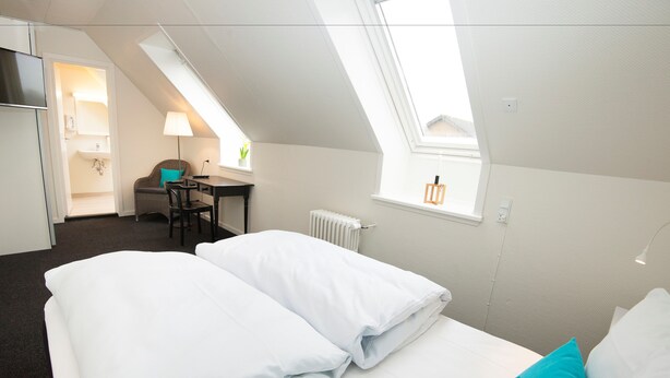 Double Room, Ensuite | Desk, laptop workspace, WiFi (free), individually decorated - Benniksgaard Anneks (Grasten)