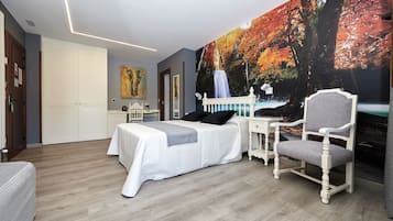 Chambre Double Supérieure, terrasse | Couette en duvet d'oie, coffres-forts dans les chambres
