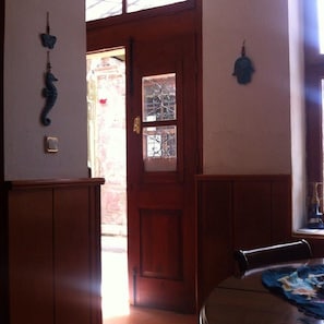 Interior entrance