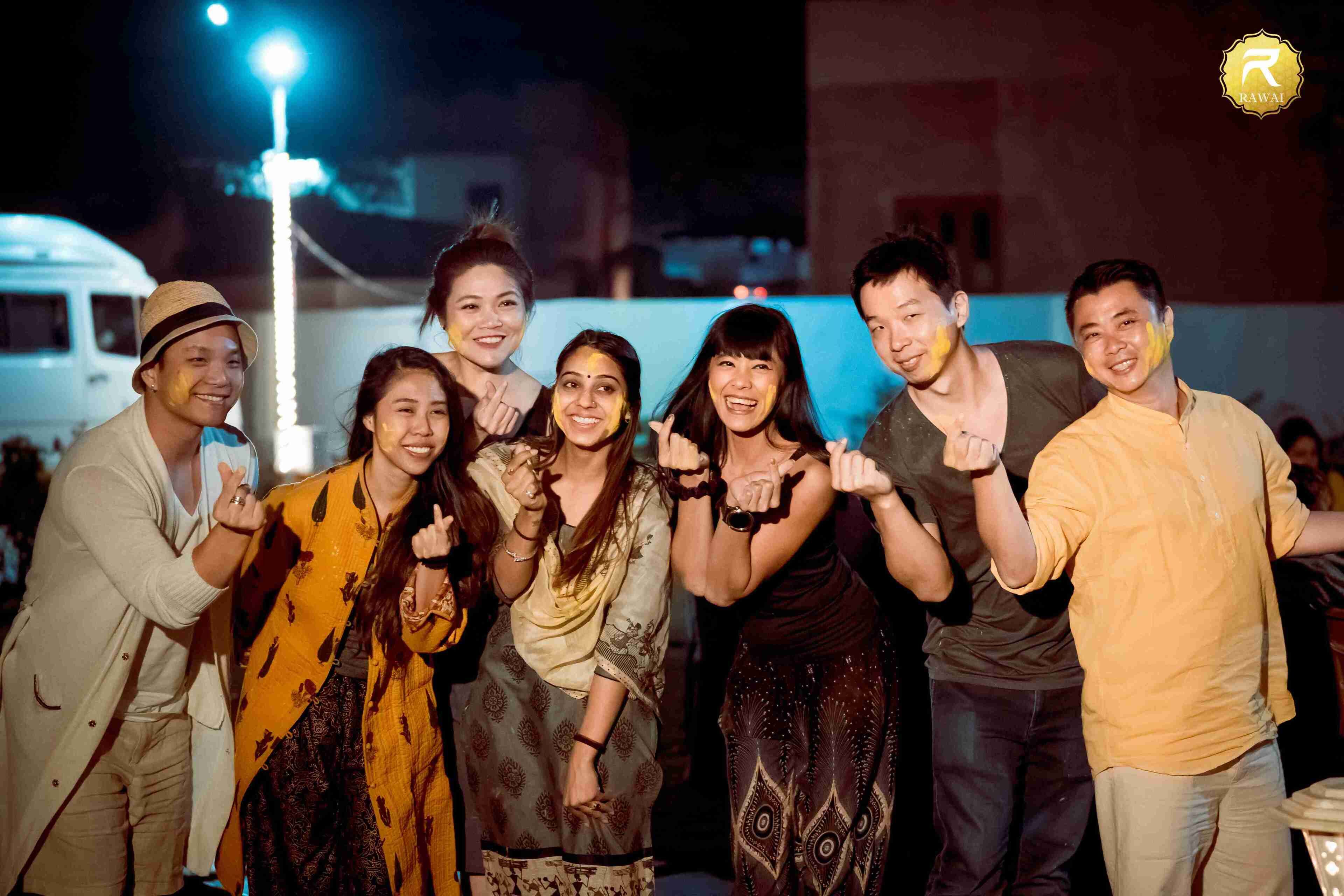 outdoor wedding area