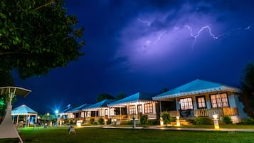 Front of property – evening/night