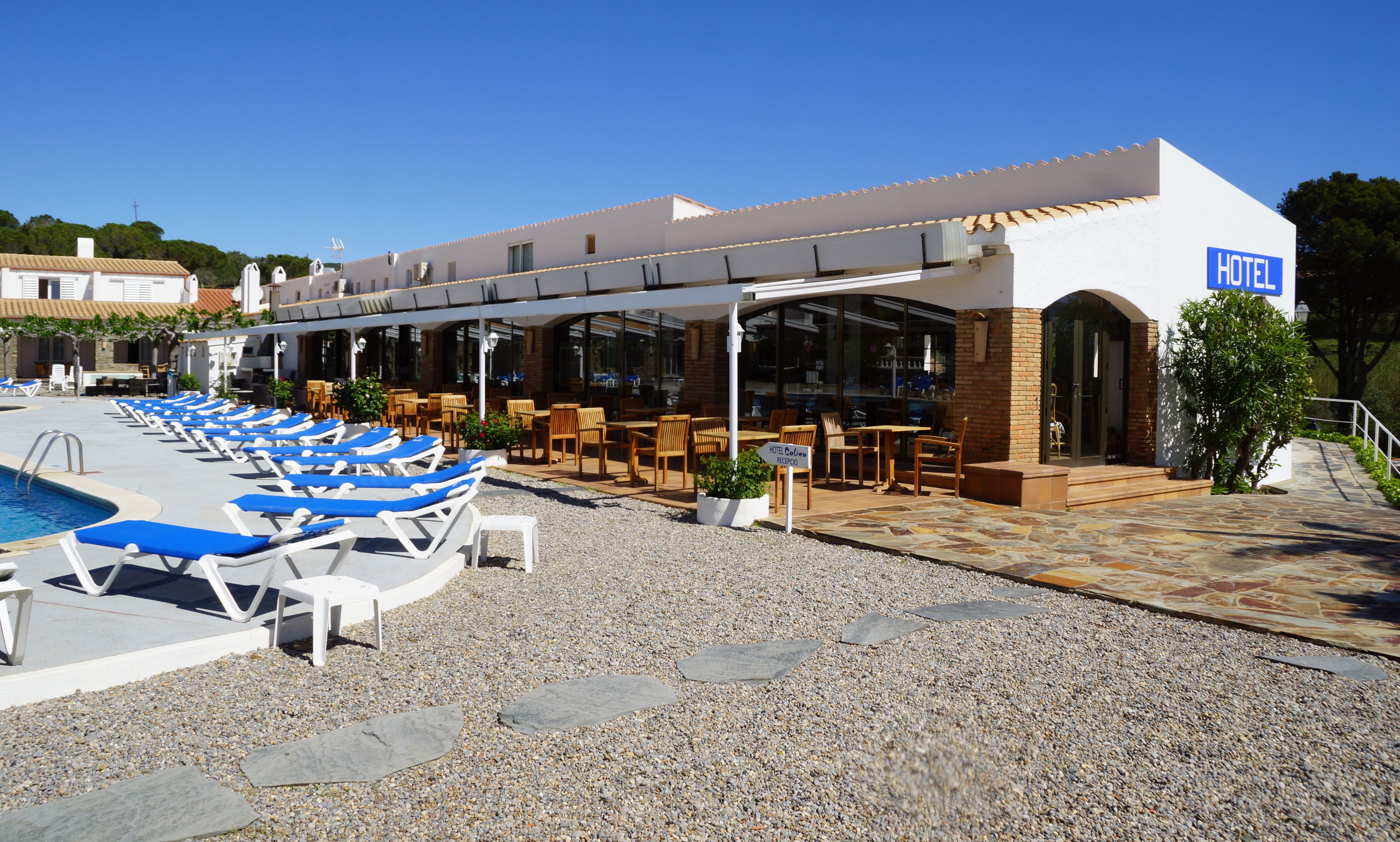 Façana frontal de l'allotjament