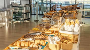 Daily buffet breakfast (EUR 12 per person)