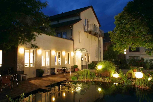 Front of property – evening/night