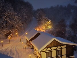 Front of property – evening/night